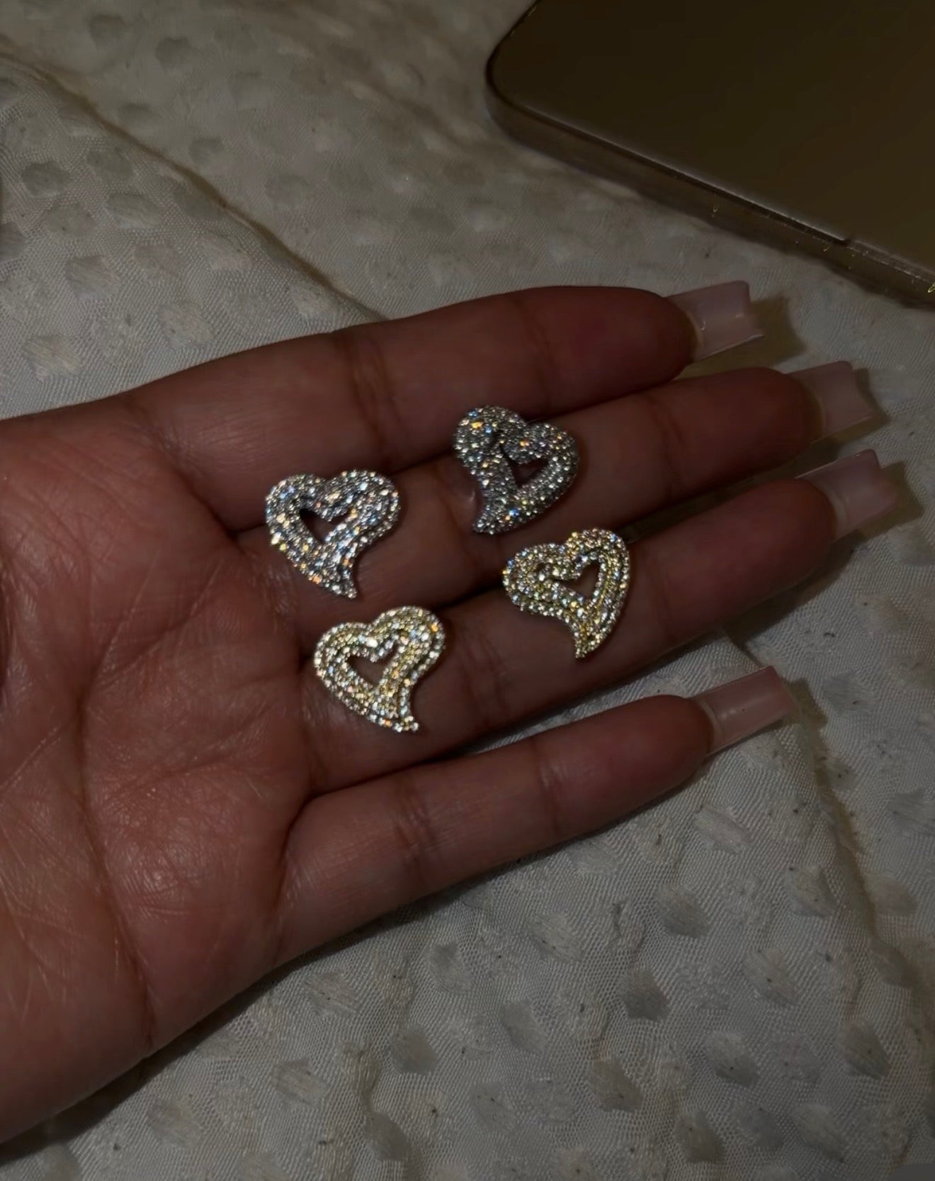 Capri Heart Studs