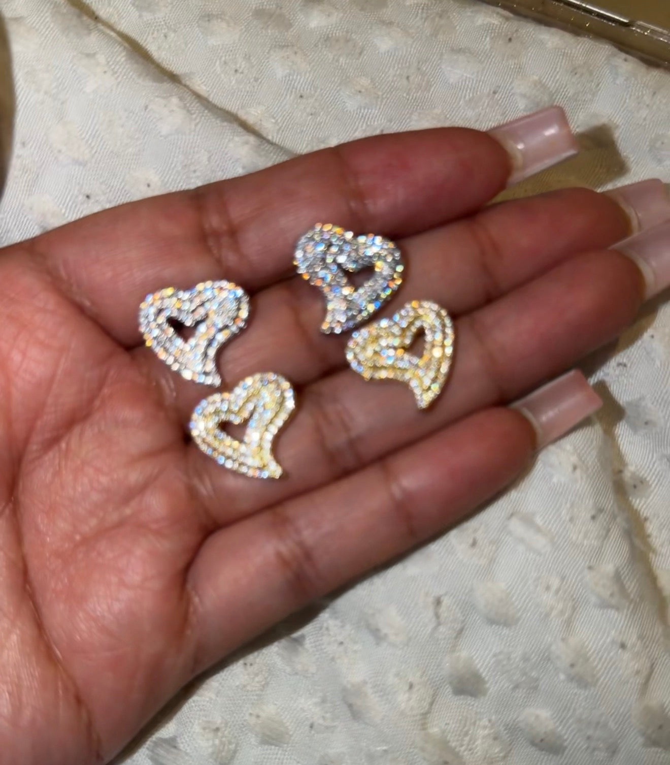 Capri Heart Studs