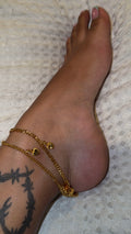 24k Chrome Heart Anklet