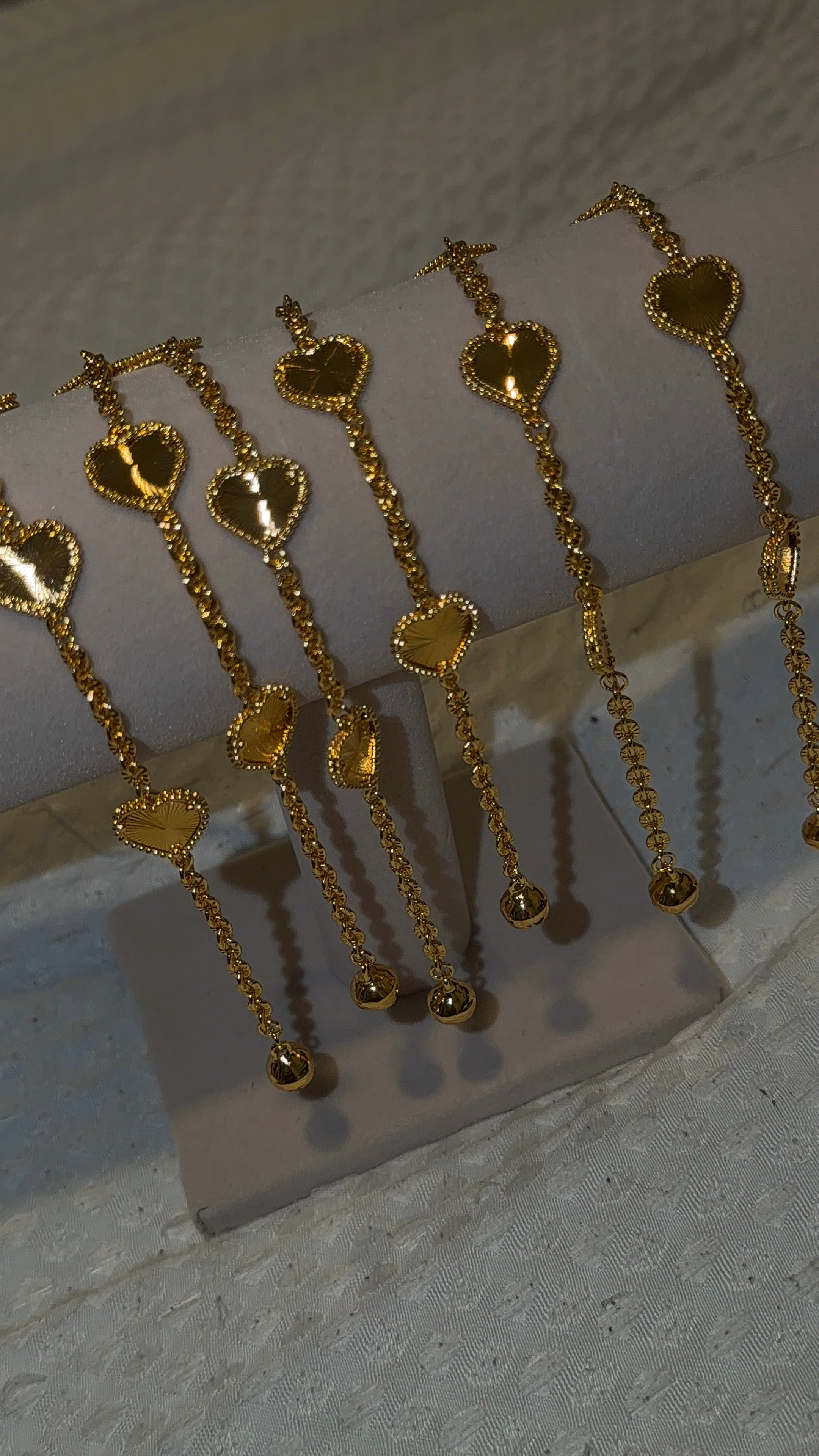 24k Heart of Gold Bracelet