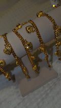 24K Cupid Heart Charm