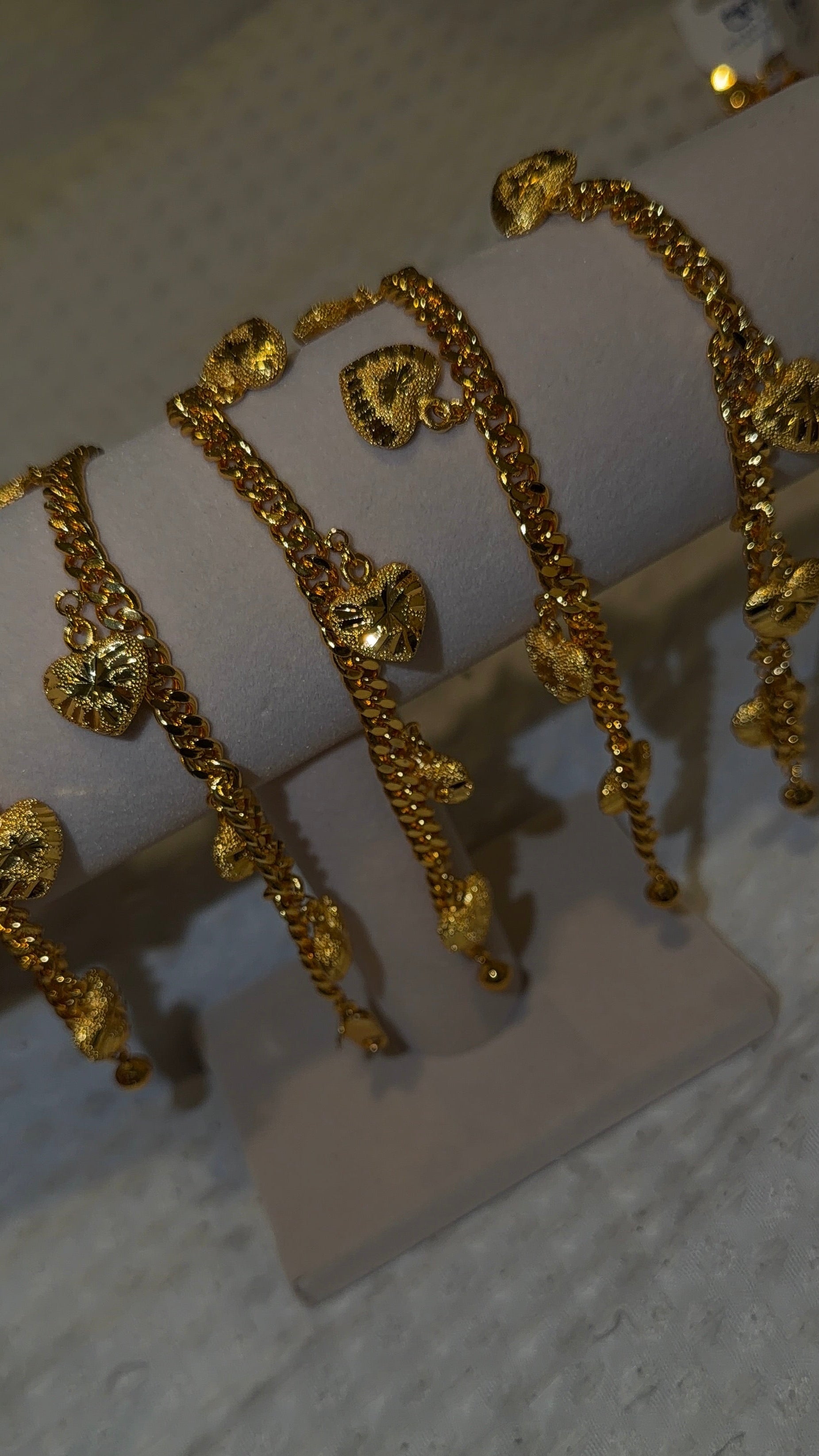24K Cupid Heart Charm