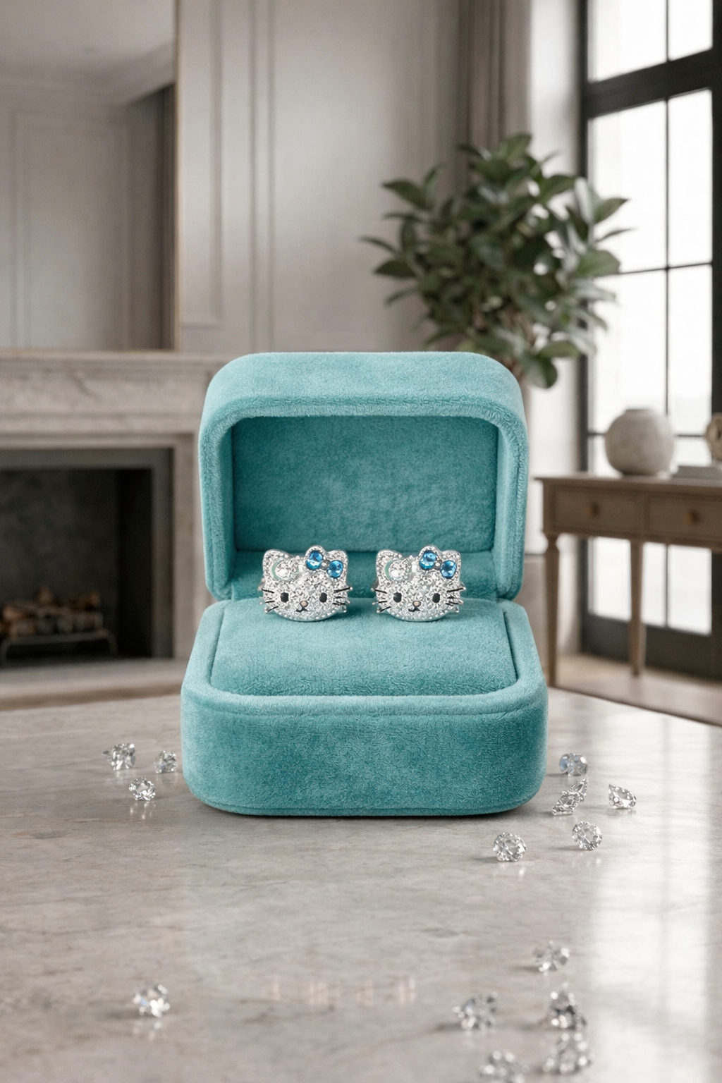 Hello Kitty Bling Studs