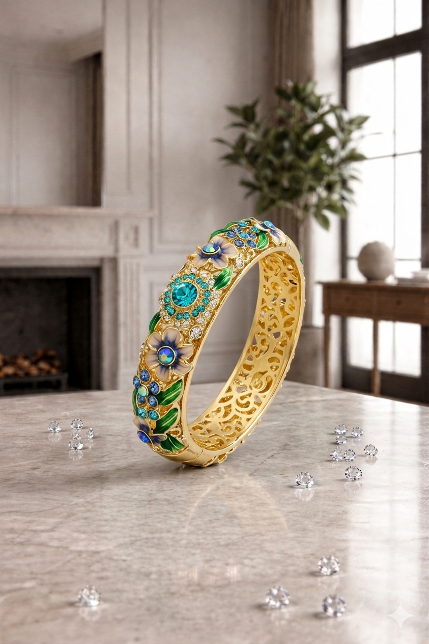 Floral Vintage Bangles