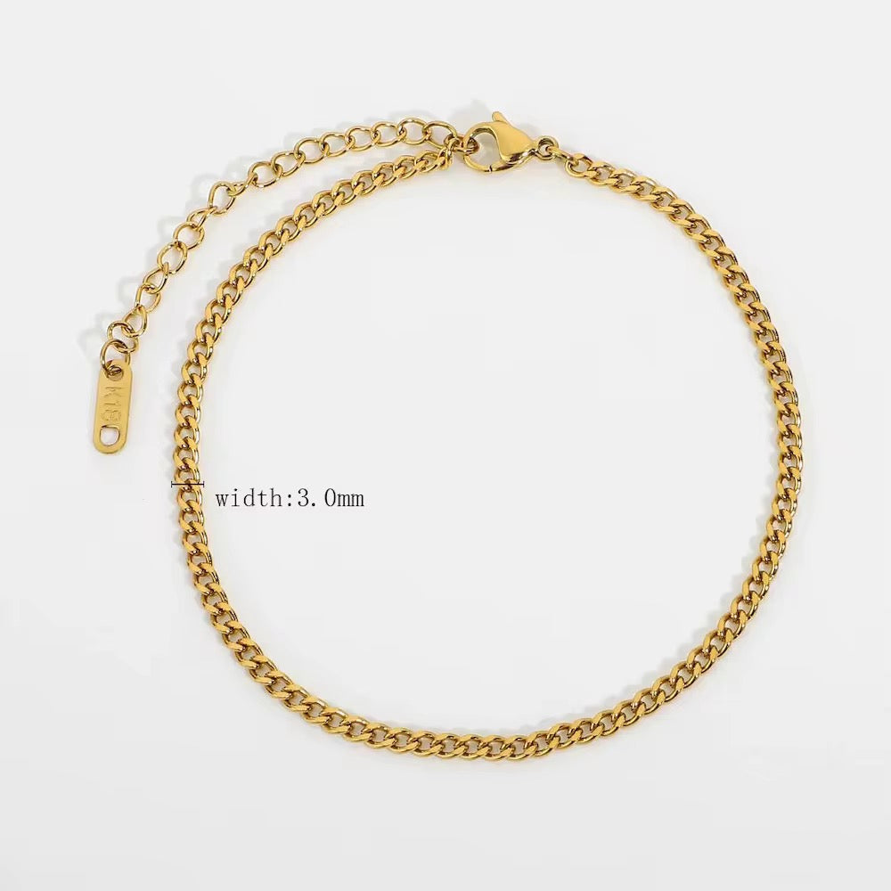 ✨ 18k Monaco Cuban Anklet