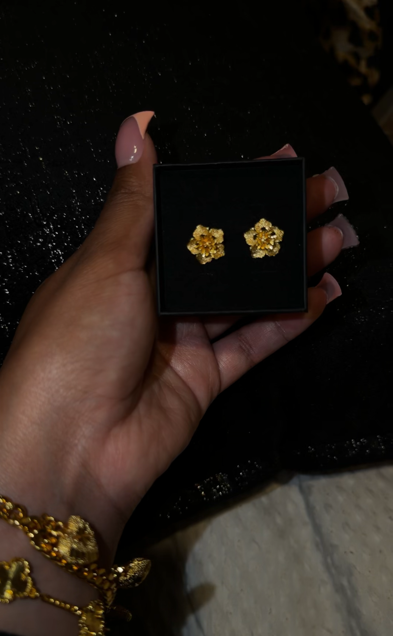 24k Blossom Studs