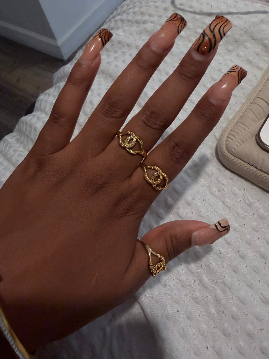 CC gold ring