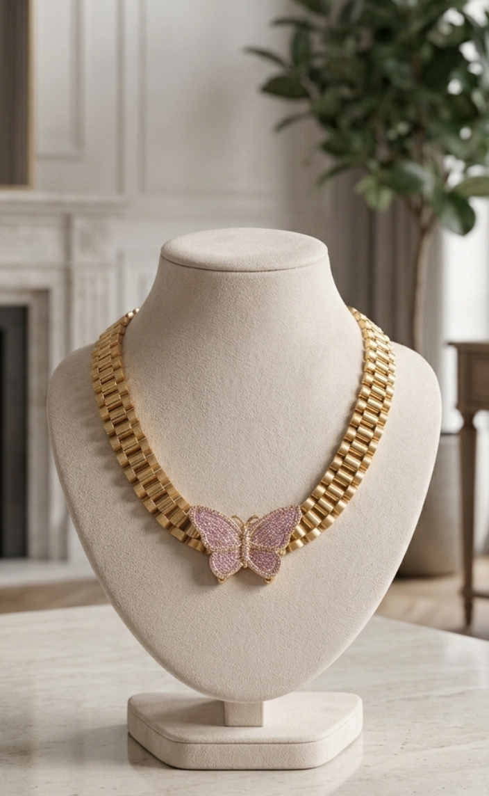 Butterfly Chunky Necklace